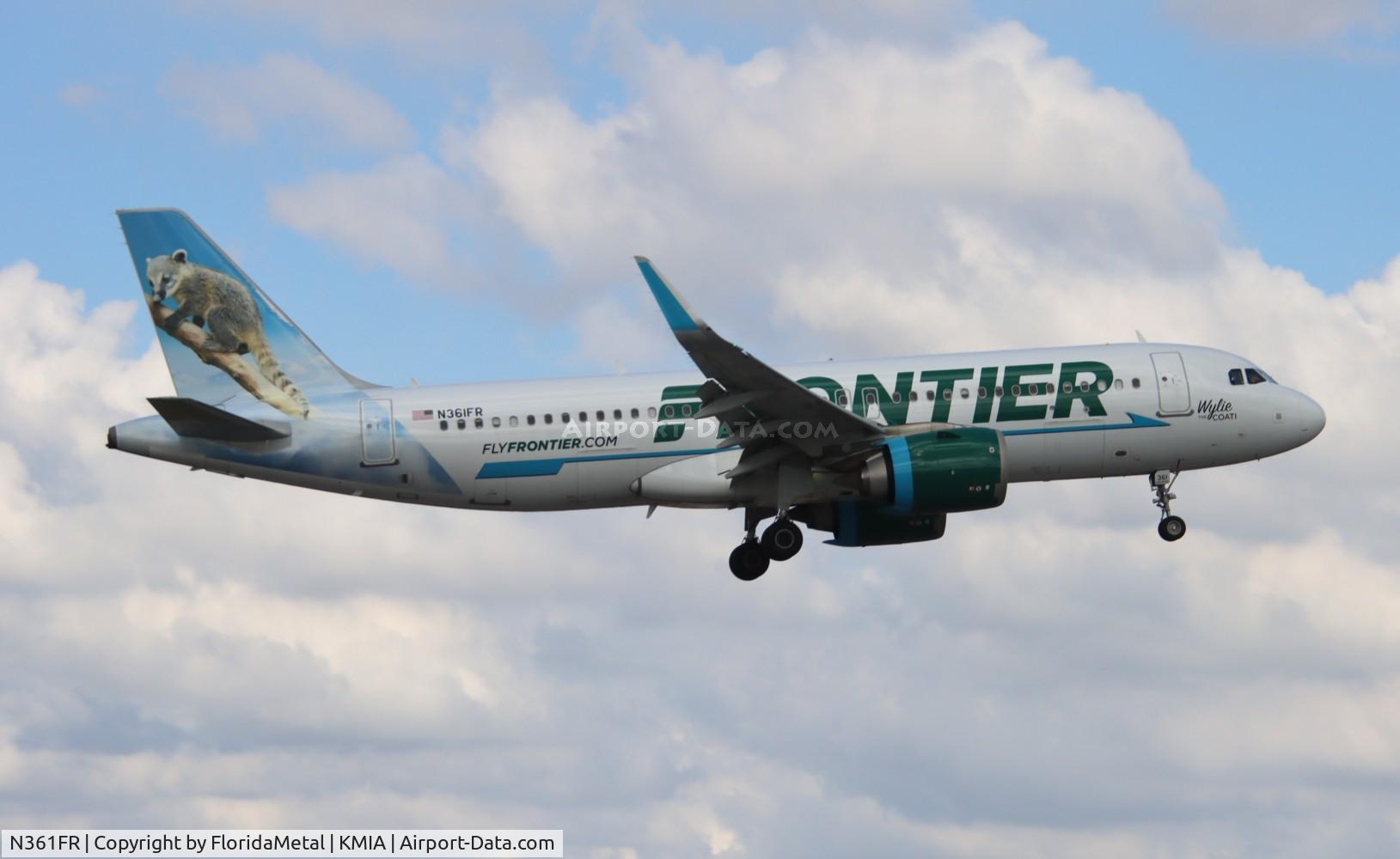 N361FR, 2019 Airbus A320-251N C/N 9221, FFT A32N Wylie zx atl-mia