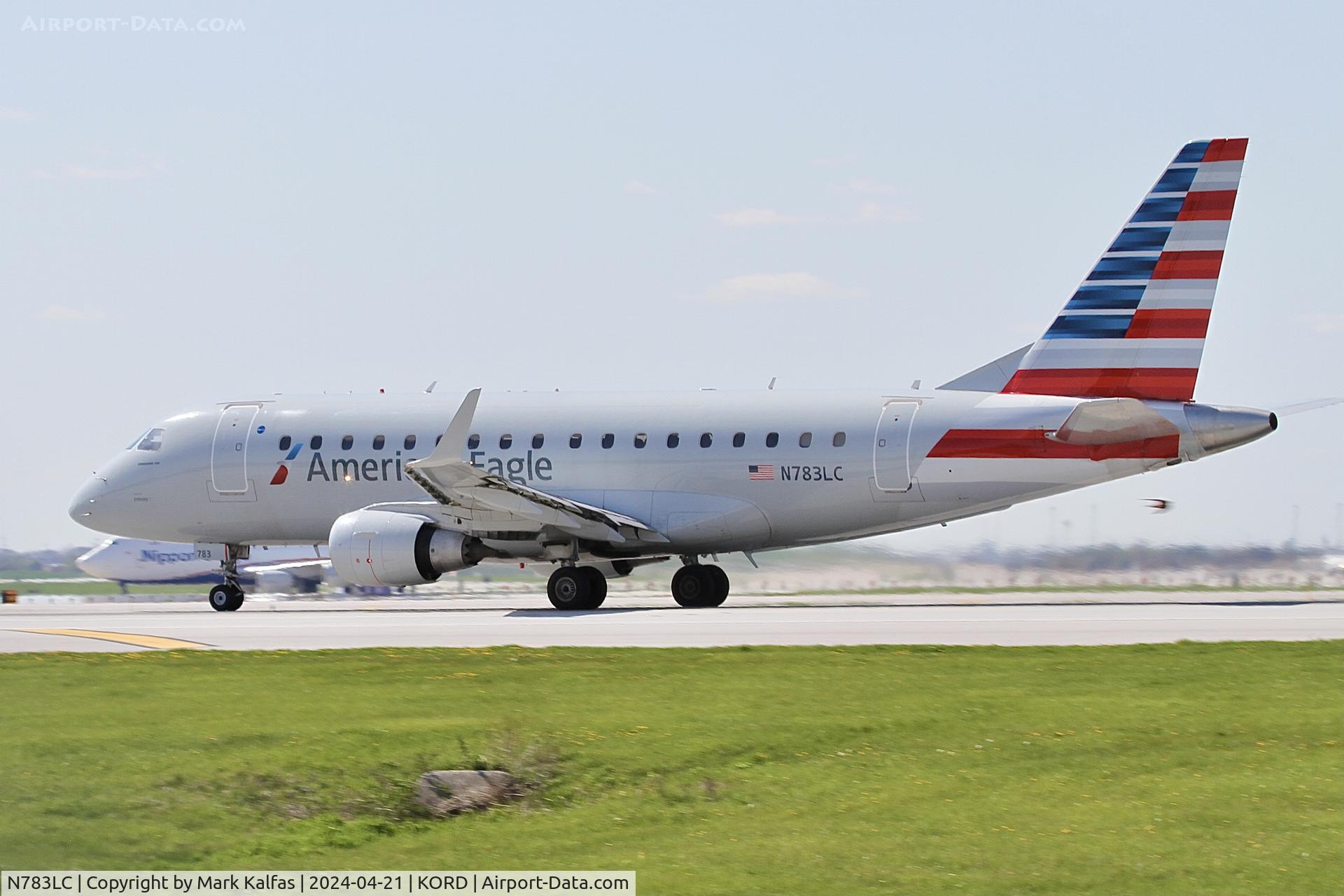 N783LC, 2004 Embraer 170SU (ERJ-170-100SU) C/N 17000018, E170 Envoy/ American Eagle EMBRAER ERJ 170-100 LR departing 22L KORD