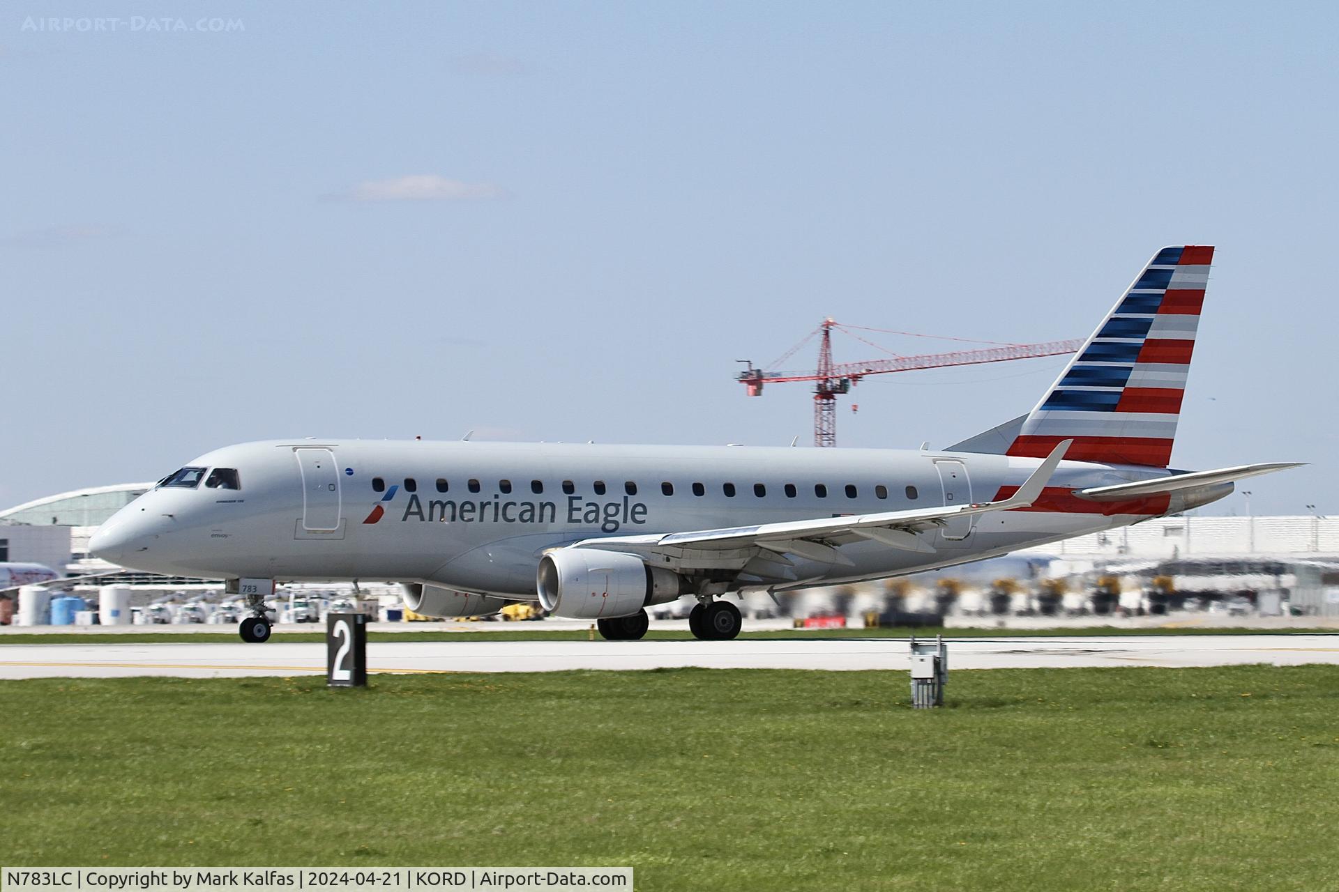 N783LC, 2004 Embraer 170SU (ERJ-170-100SU) C/N 17000018, E170 Envoy/ American Eagle EMBRAER ERJ 170-100 LR departing 22L KORD