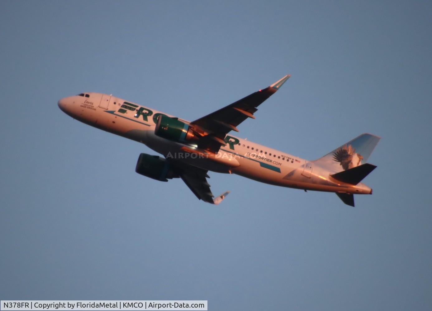 N378FR, 2021 Airbus A320-251N C/N 10386, FFT A32N Lewis zx mco-mke