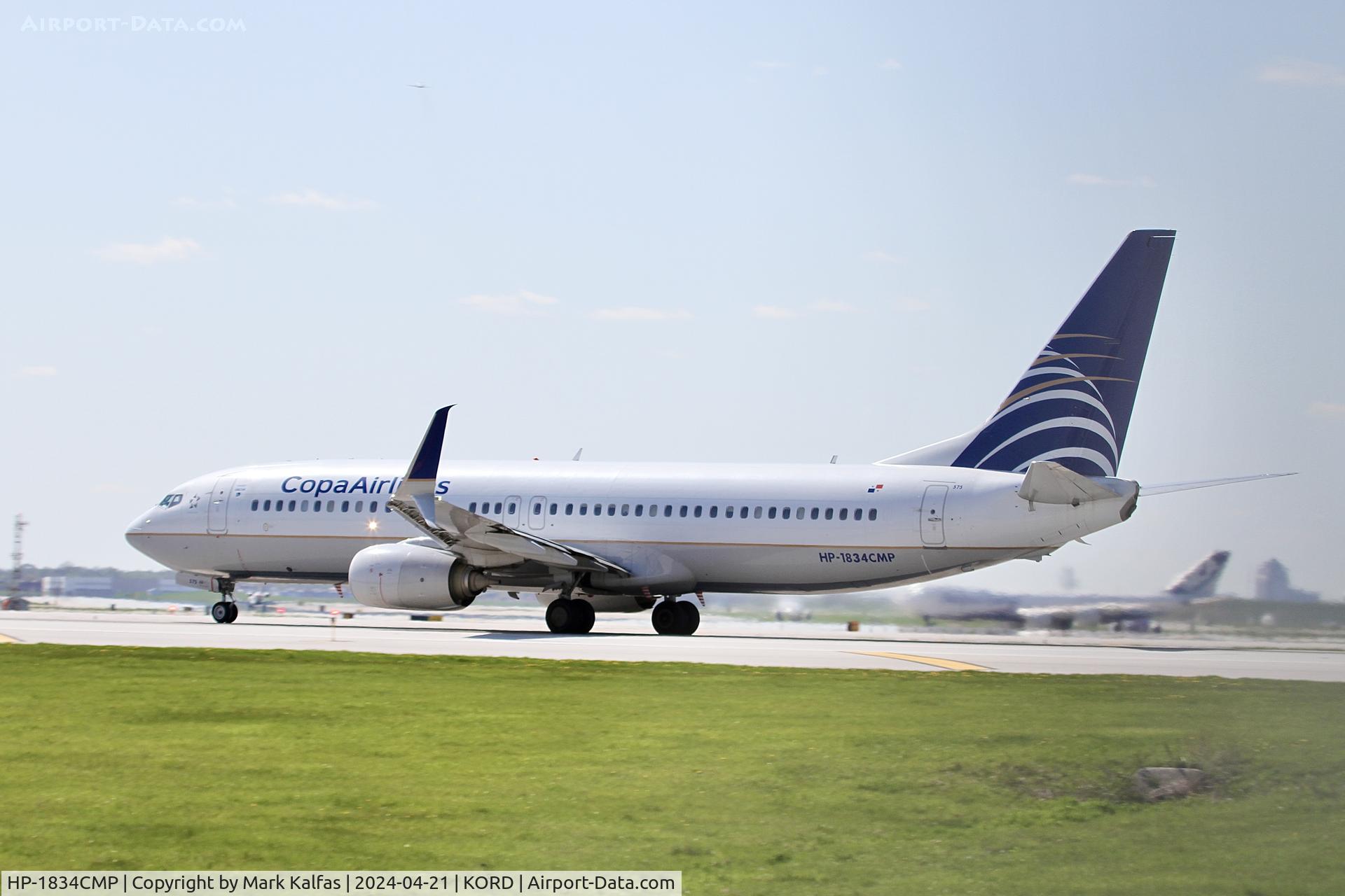 HP-1834CMP, 2013 Boeing 737-8V3 C/N 39885, B738 COPA AIRLINES Boeing 737-8V3 HP-1834CMP DEPARTING 22L KORD