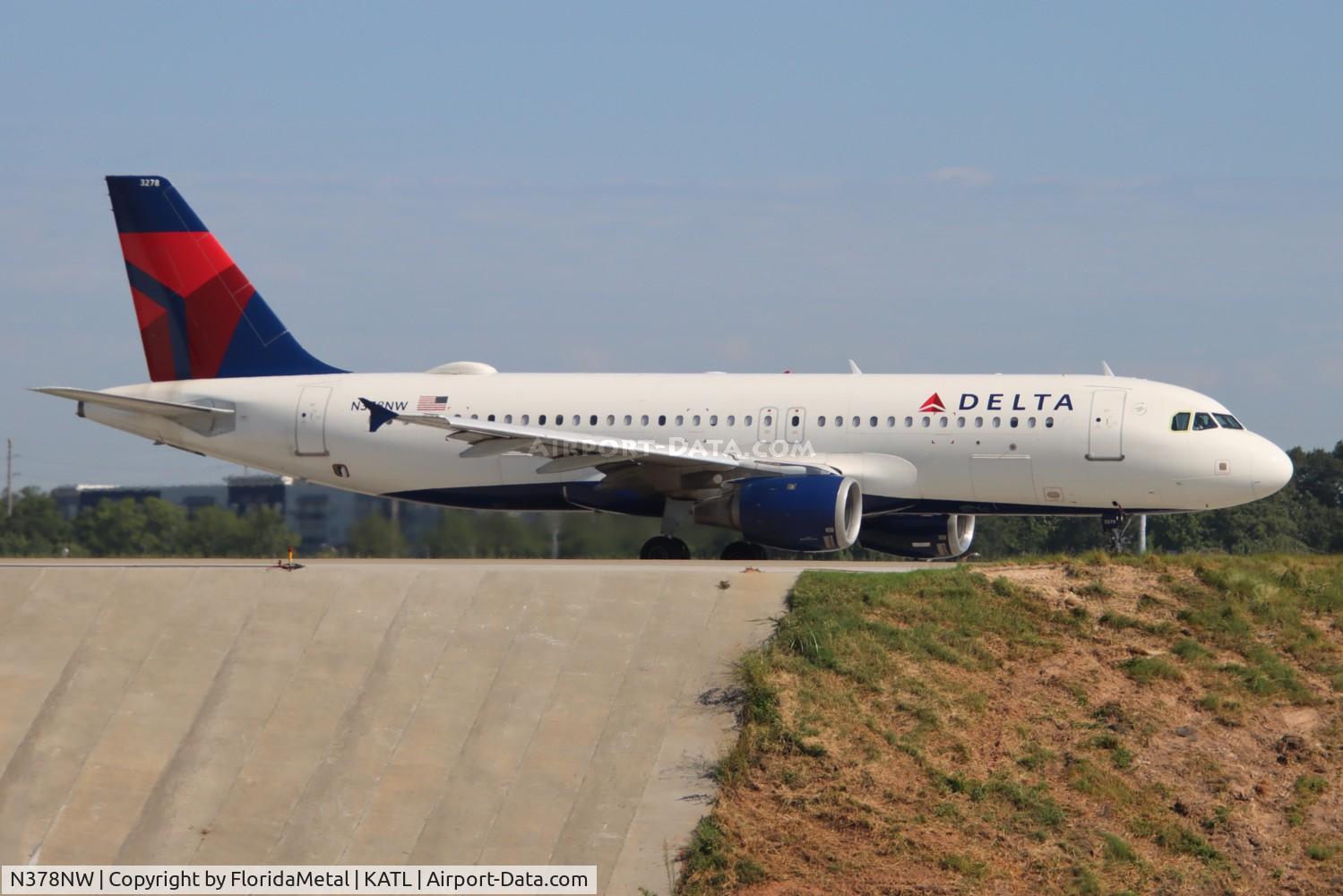 N378NW, 2003 Airbus A320-211 C/N 2092, DAL A320 zx atl-tys