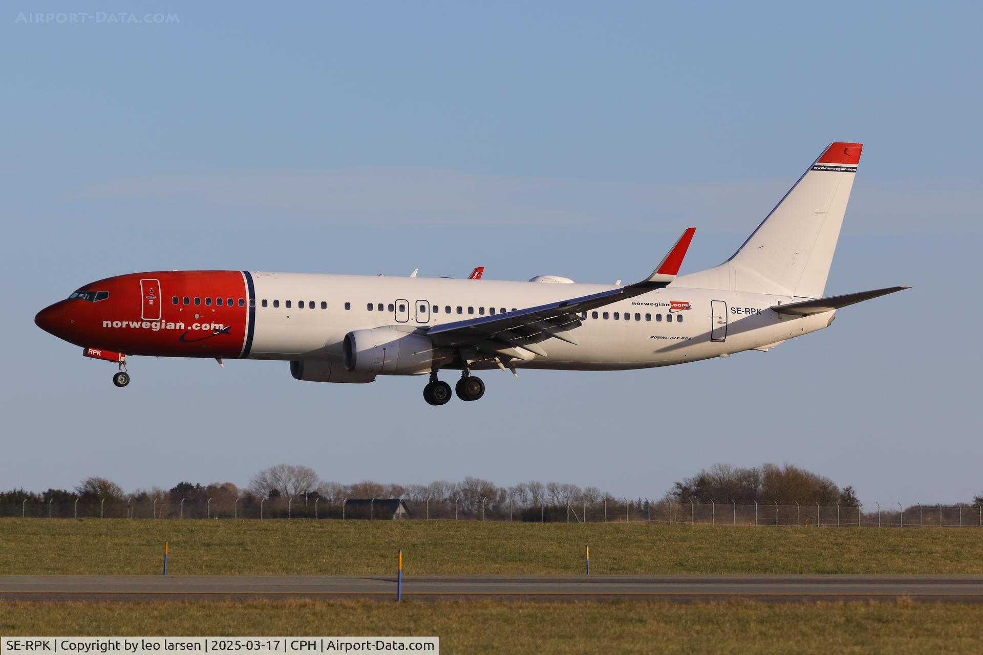 SE-RPK, 2016 Boeing 737-8JP C/N 42073, Copenhagen 17.3.2025