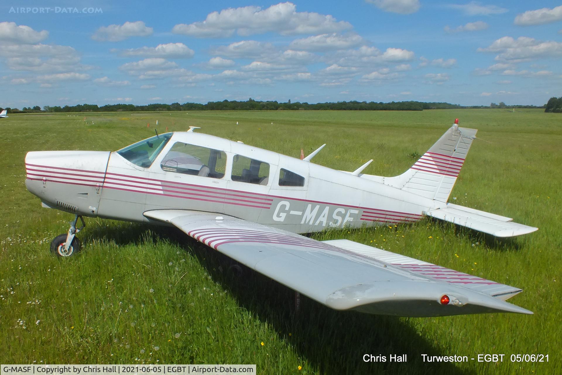 G-MASF, 1976 Piper PA-28-181 Cherokee Archer II C/N 28-7790191, Turweston