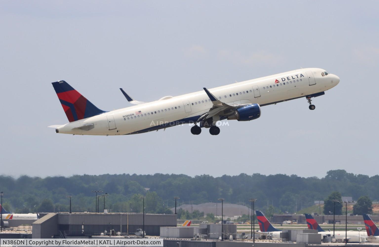 N386DN, 2019 Airbus A321-211 C/N 8947, DAL A321 zx atl-dfw