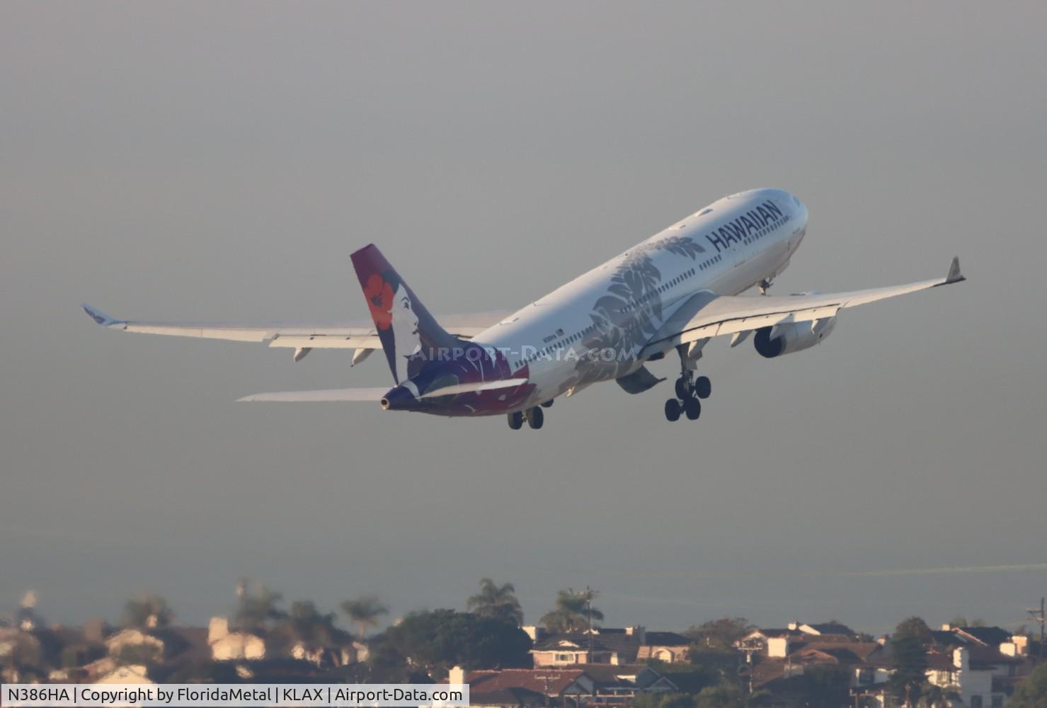 N386HA, 2012 Airbus A330-243 C/N 1302, HAL A332 zx lax-hnl