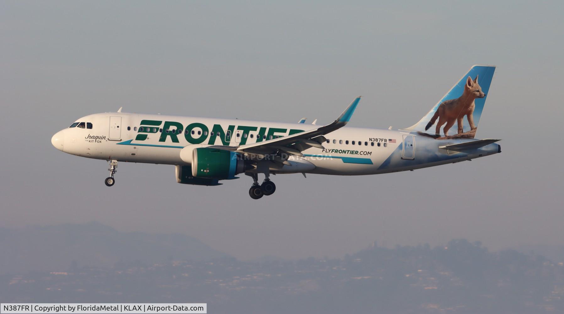 N387FR, 2021 Airbus A320-251N C/N 10708, FFT A32N Joaquin zx sfo-lax