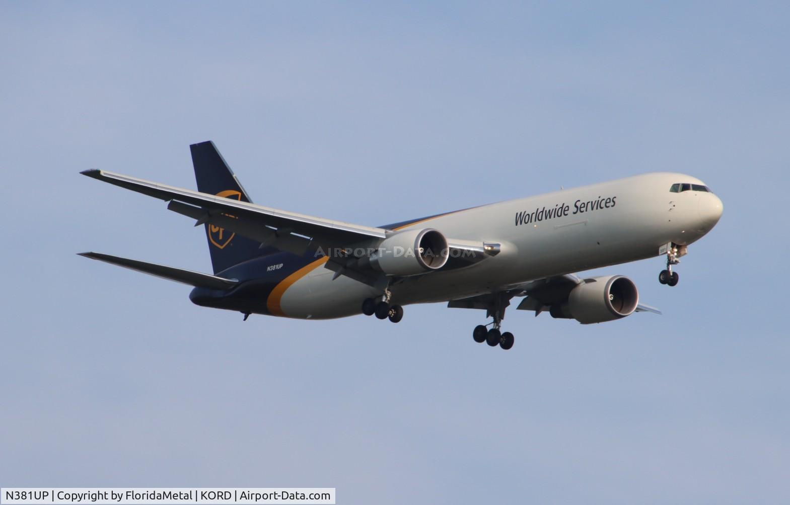 N381UP, 2023 Boeing 767-34AF(ER) C/N 67970, UPS 767-300F zx sdf-ord