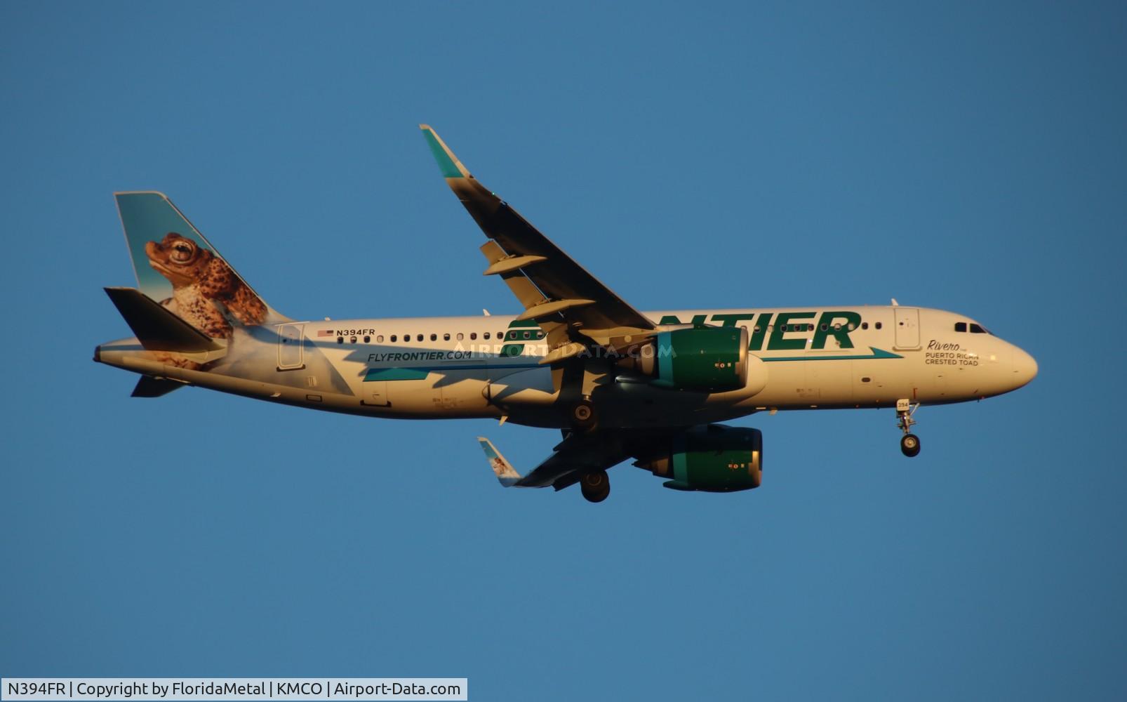 N394FR, 2022 Airbus A320-251N C/N 10981, FFT A32N Rivero zx sju-mco