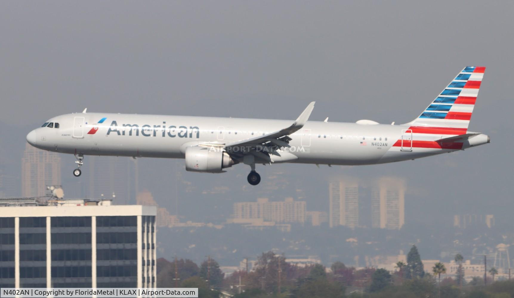 N402AN, 2019 Airbus A321-251NX C/N 8750, AAL A321N zx dca-lax