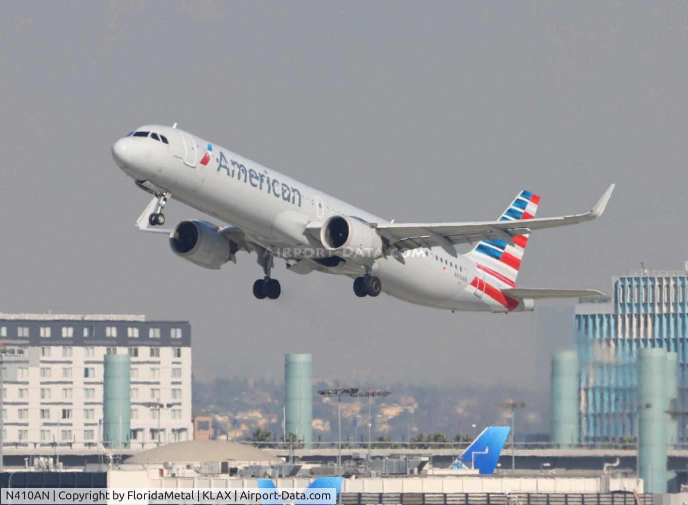 N410AN, 2019 Airbus A321-253NX C/N 9134, AAL A321N zx lax-mia