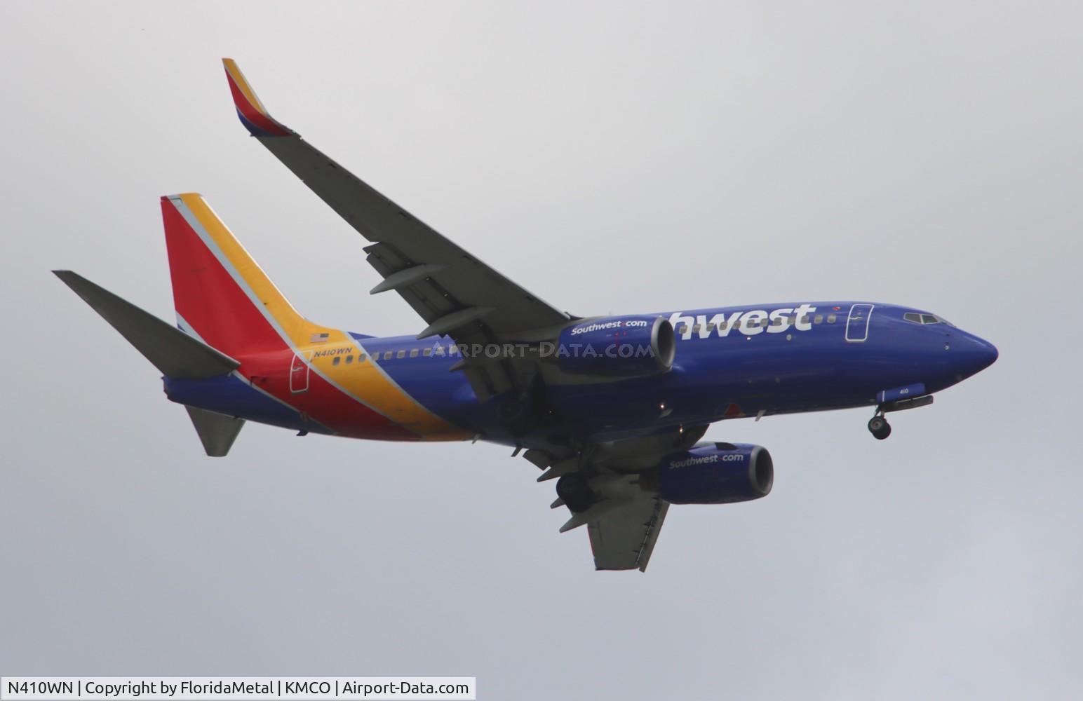 N410WN, 2001 Boeing 737-7H4 C/N 27897, SWA 737 zx dca-mco