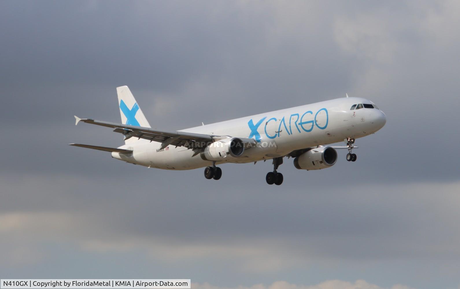 N410GX, 2000 Airbus A321-231(P2F) C/N 1199, Global X Cargo A321P2F zx sju-mia