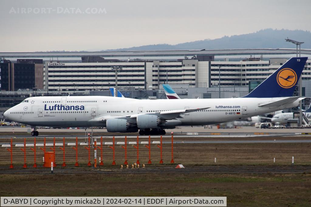 D-ABYD, 2012 Boeing 747-830 C/N 37829, Taxiing