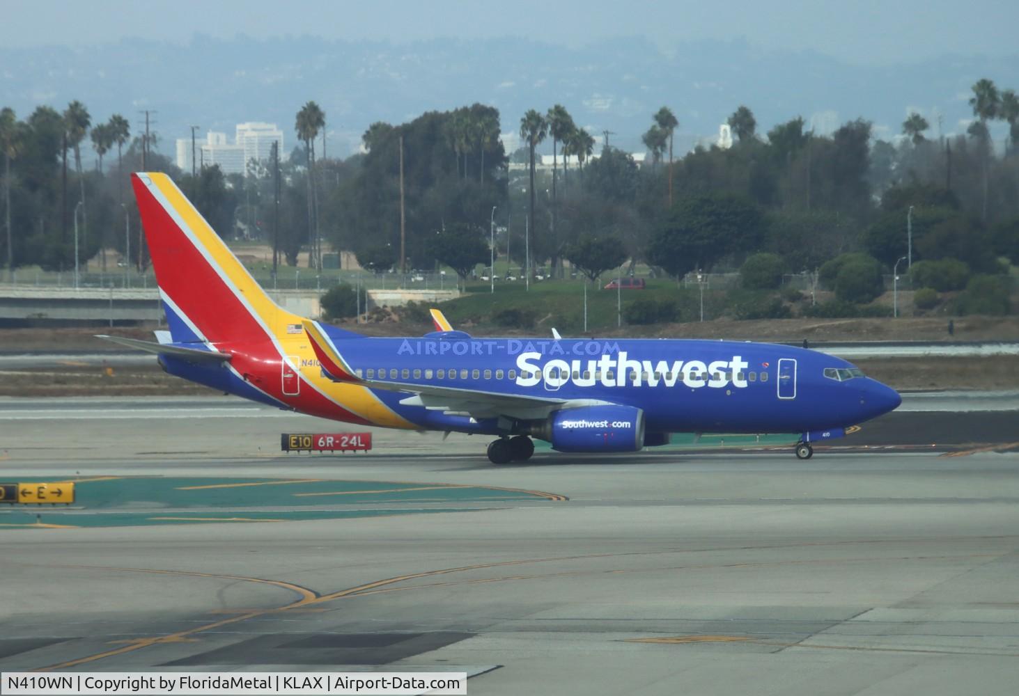 N410WN, 2001 Boeing 737-7H4 C/N 27897, SWA 737 zx slc-lax