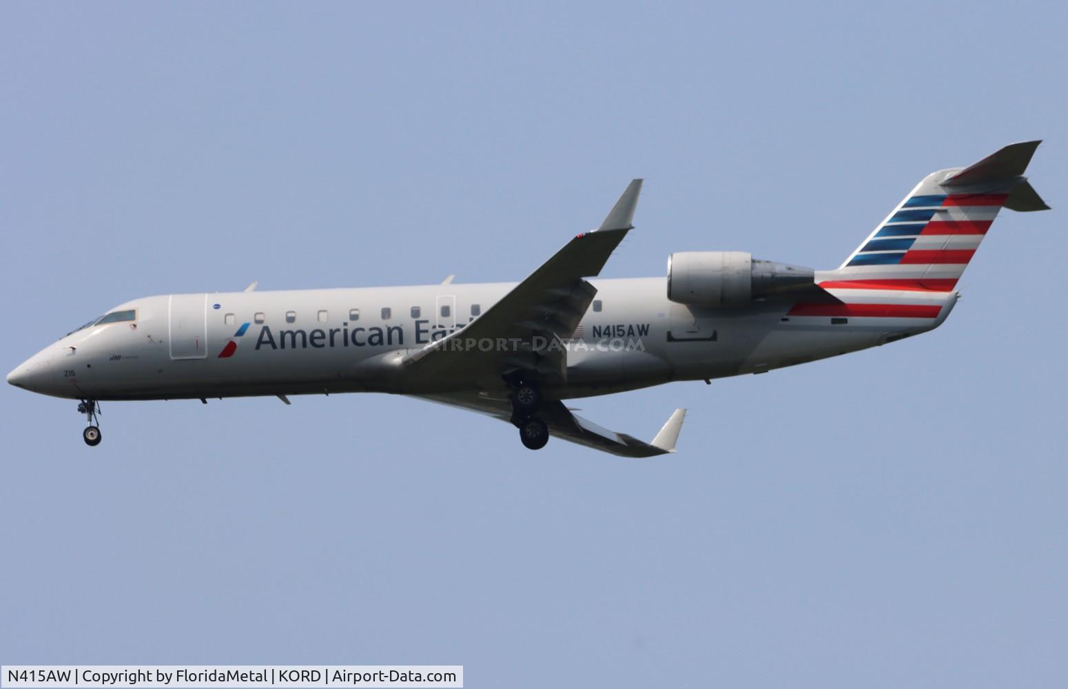 N415AW, 2001 Bombardier CRJ-200LR (CL-600-2B19) C/N 7593, AWI/AE CR2 zx lan-ord