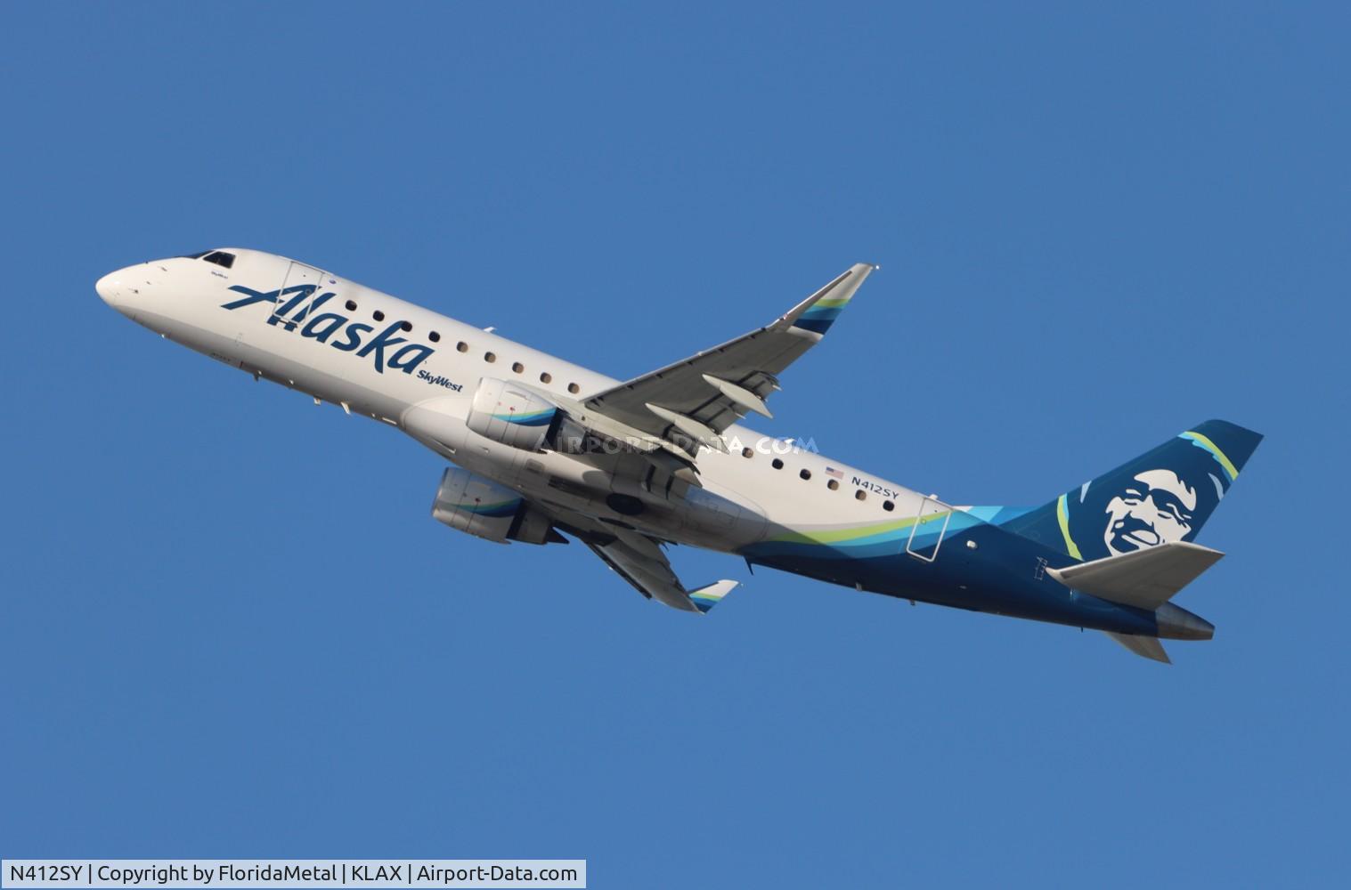N412SY, 2022 Embraer ERJ-170-200 LR C/N 17000908, SKW/ASA E175 zx lax-sfo