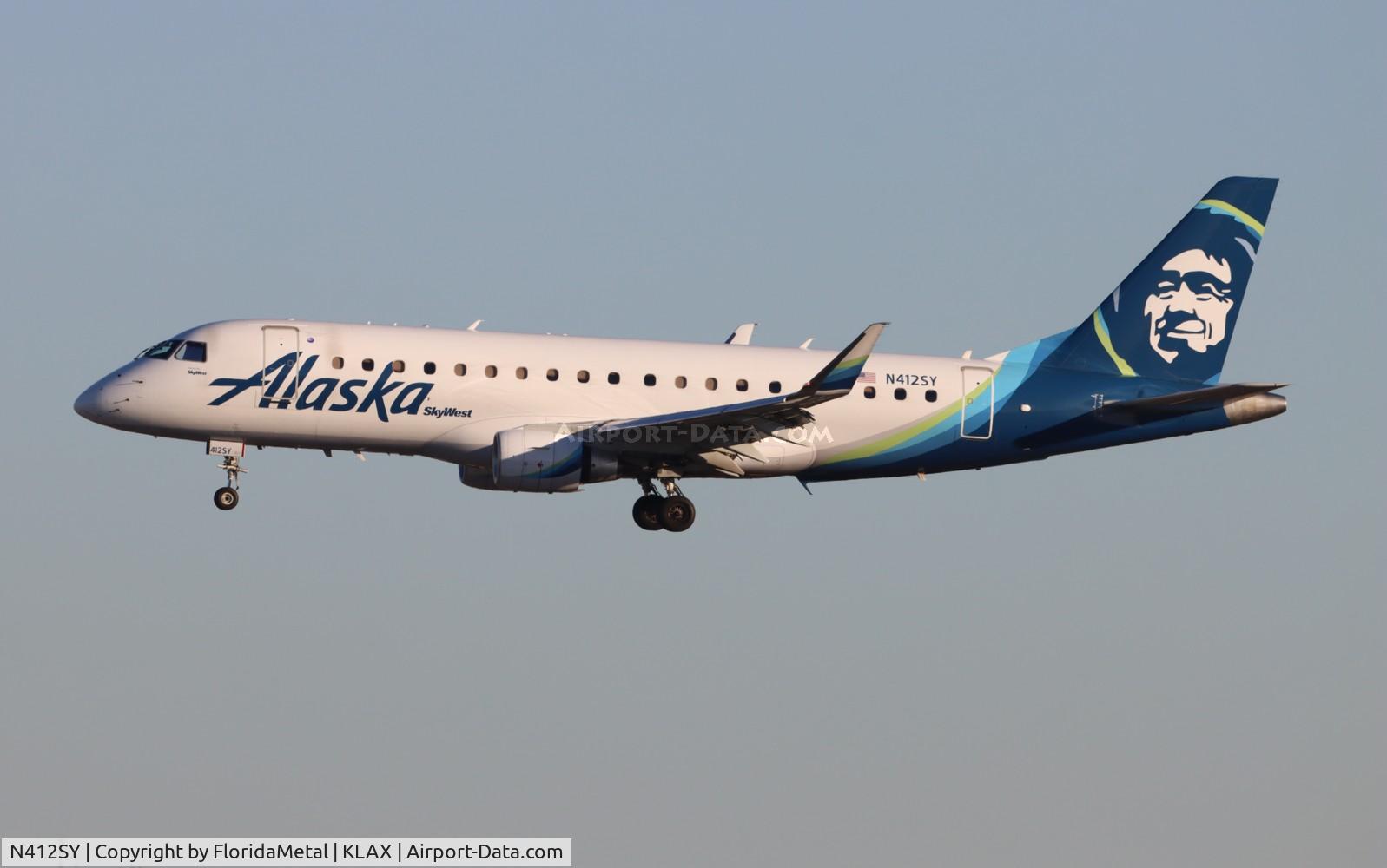 N412SY, 2022 Embraer ERJ-170-200 LR C/N 17000908, SKW/ASA E175 zx sjc-lax