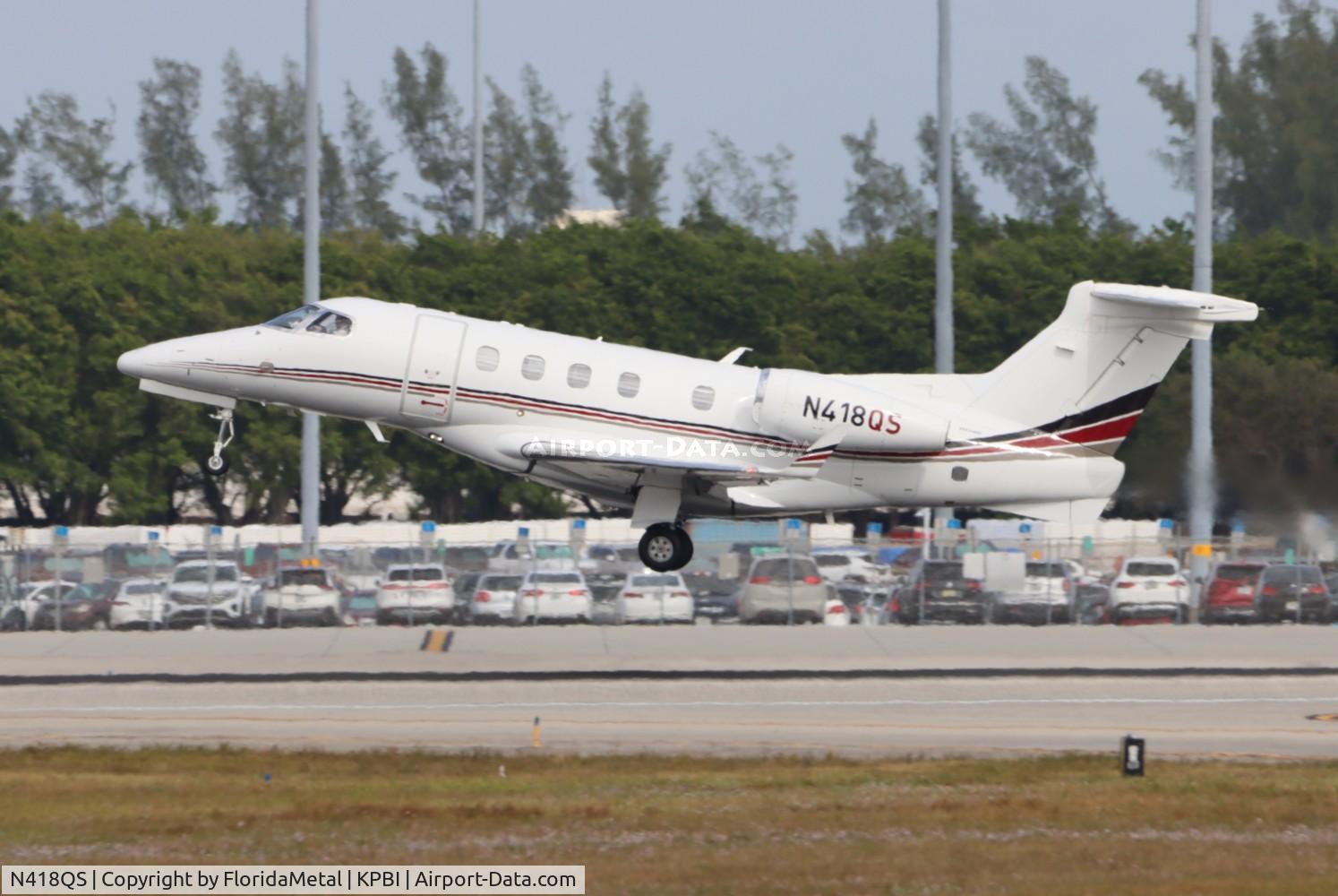 N418QS, 2018 Embraer EMB-505 (Phenom 300) C/N 50500452, Phenom 300 zx pbi-fty