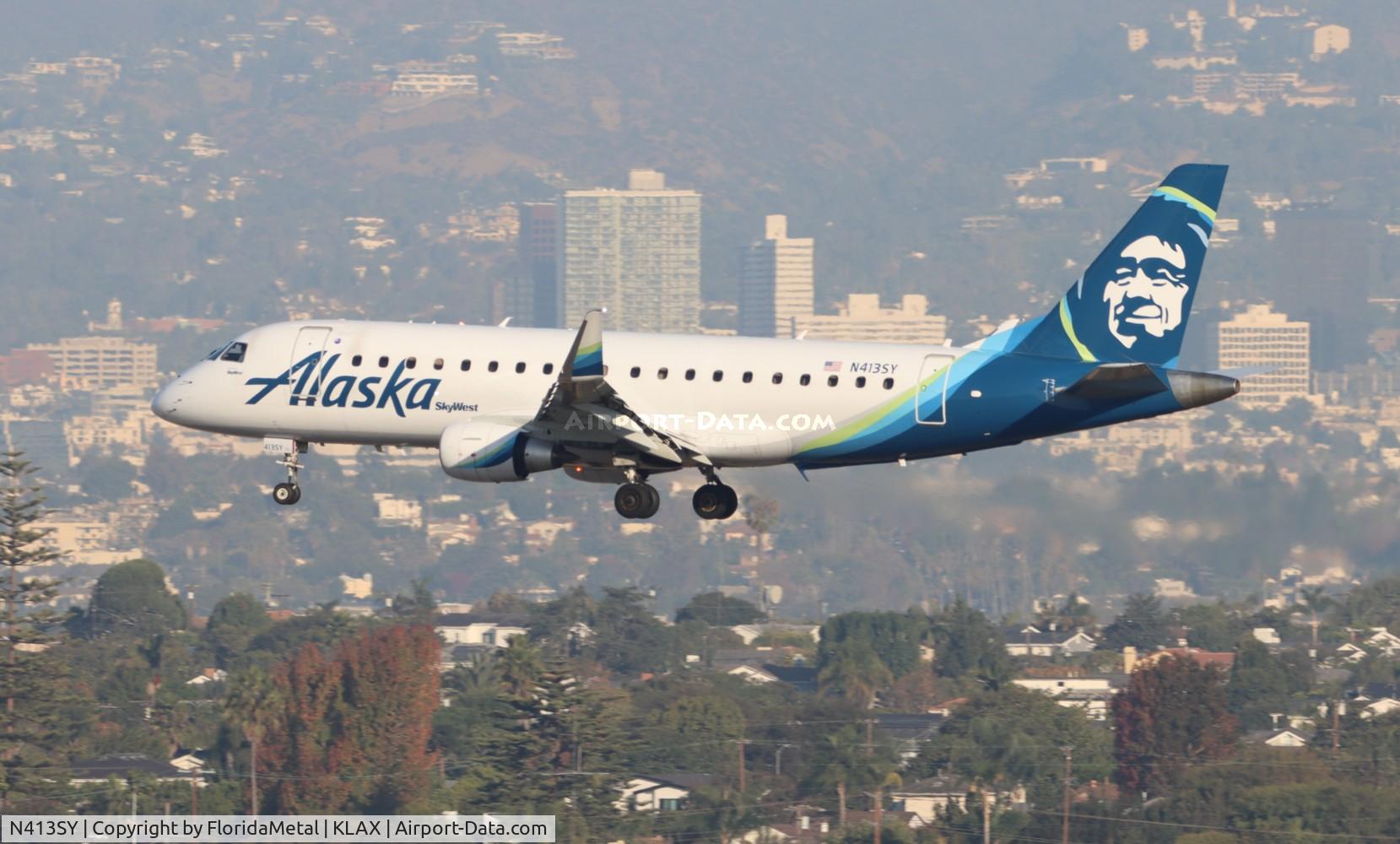 N413SY, 2022 Embraer ERJ 175-200LR C/N 17000909, SKW/ASA E175 zx boi-lax