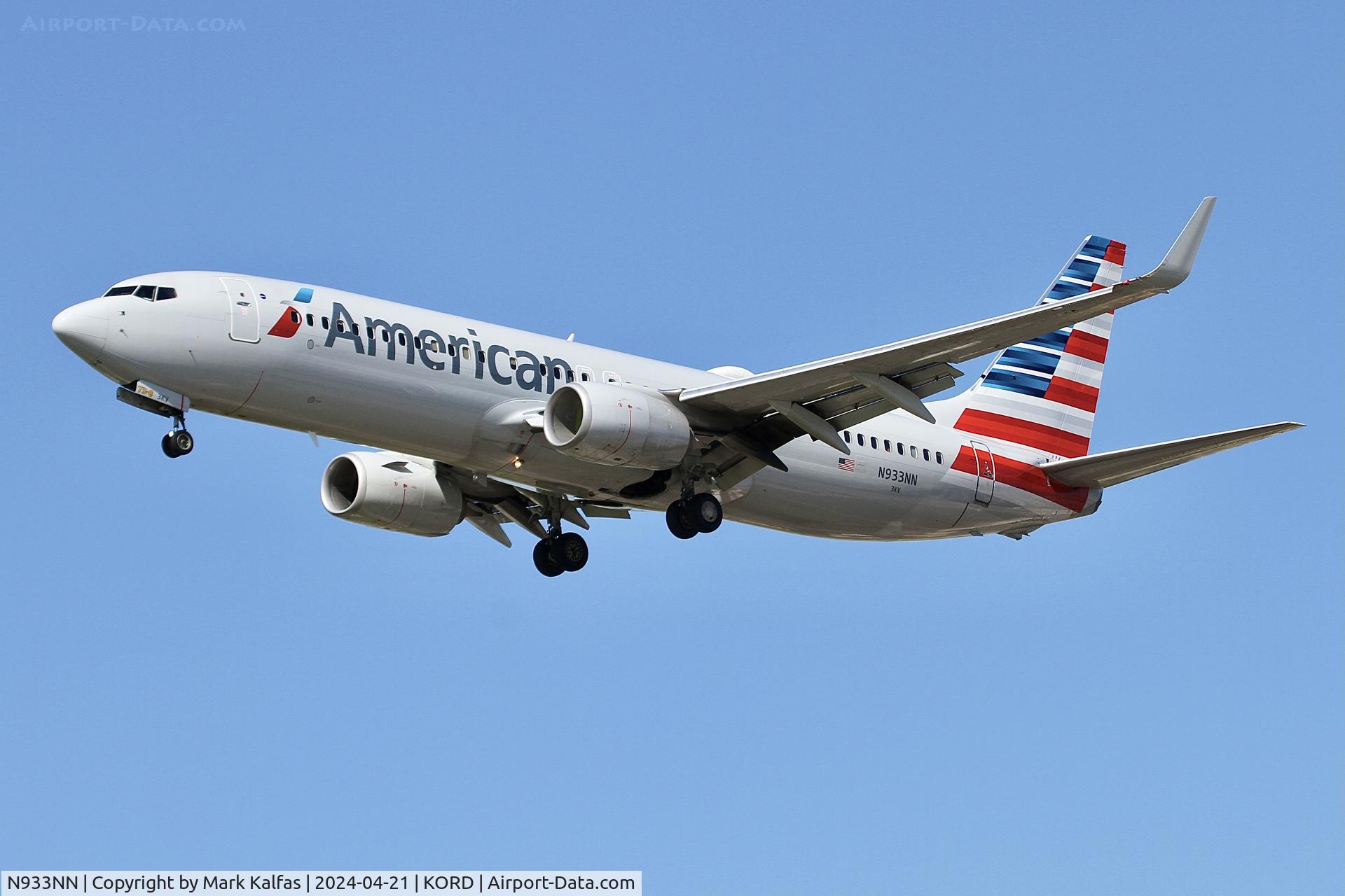 N933NN, 2013 Boeing 737-823 C/N 31173, B738 American Airlines Boeing 737-823 N933NN, 28C approach KORD