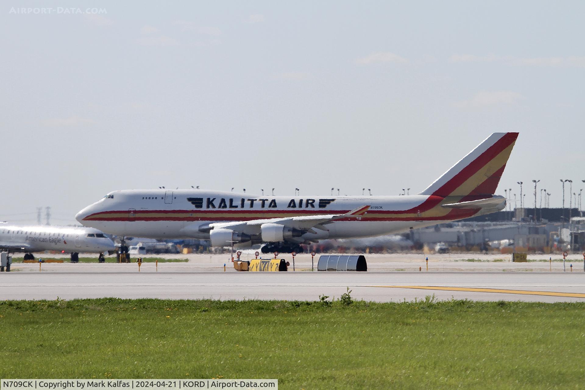 N709CK, 1992 Boeing 747-4B5(BCF C/N 26396, B744 KALITTA AIR Boeing 747-4B5 N709CK at KORD