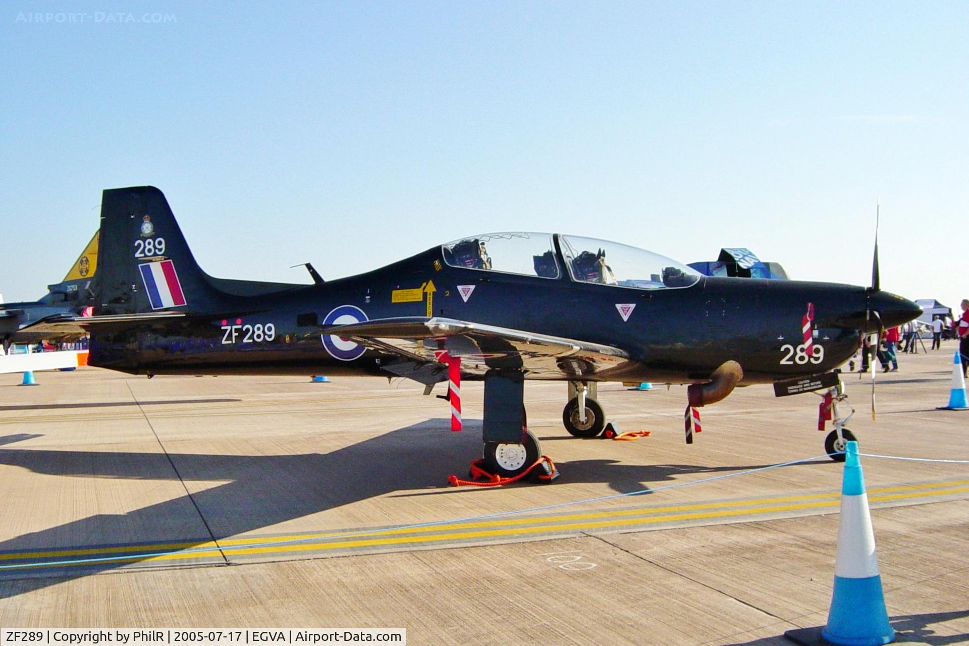 ZF289, 1991 Short S-312 Tucano T1 C/N S087/T60, ZF289 1991 Short Tucano T1 RAF RIAT
