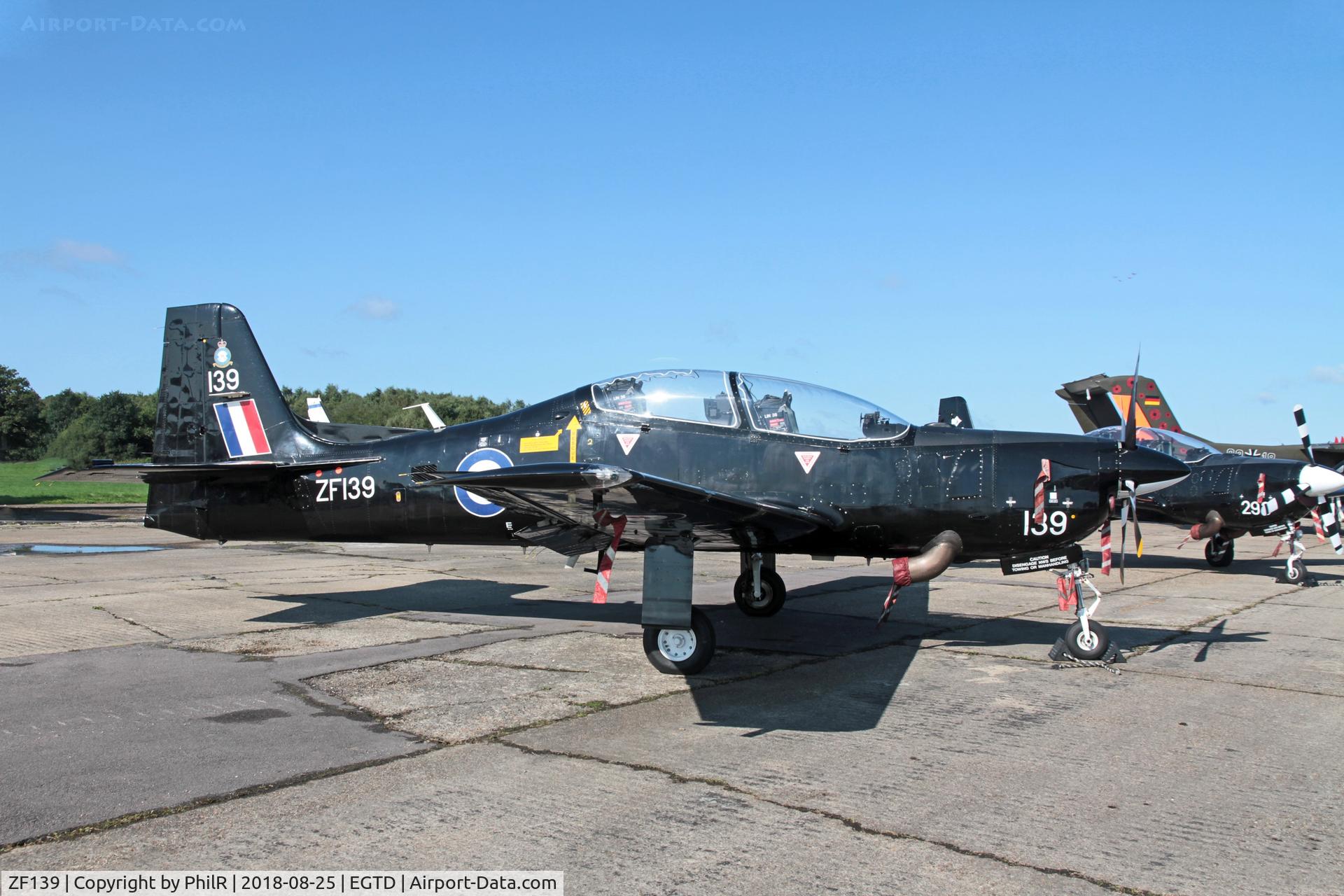 ZF139, 1988 Short S-312 Tucano T1 C/N S005/T5, ZF139 1988 Short Tucano T1 Wings & Wheels Dunsfold