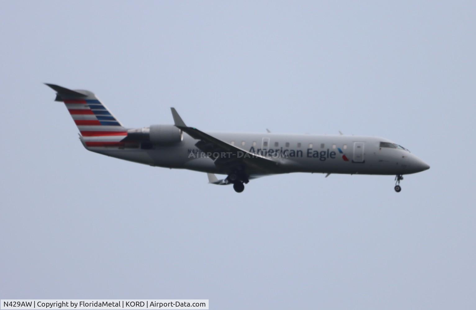N429AW, 2002 Bombardier CRJ-200LR (CL-600-2B19) C/N 7711, AWI/AE CRJ2 zx mli-ord