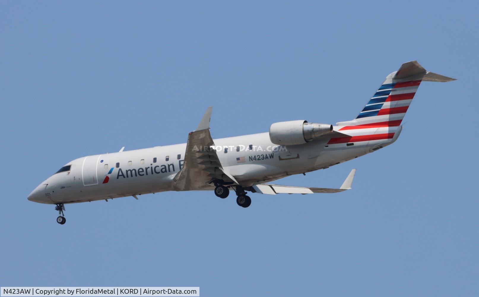 N423AW, 2002 Bombardier CRJ-200LR (CL-600-2B19) C/N 7636, AWI/AE CRJ2 zx sdf-ord