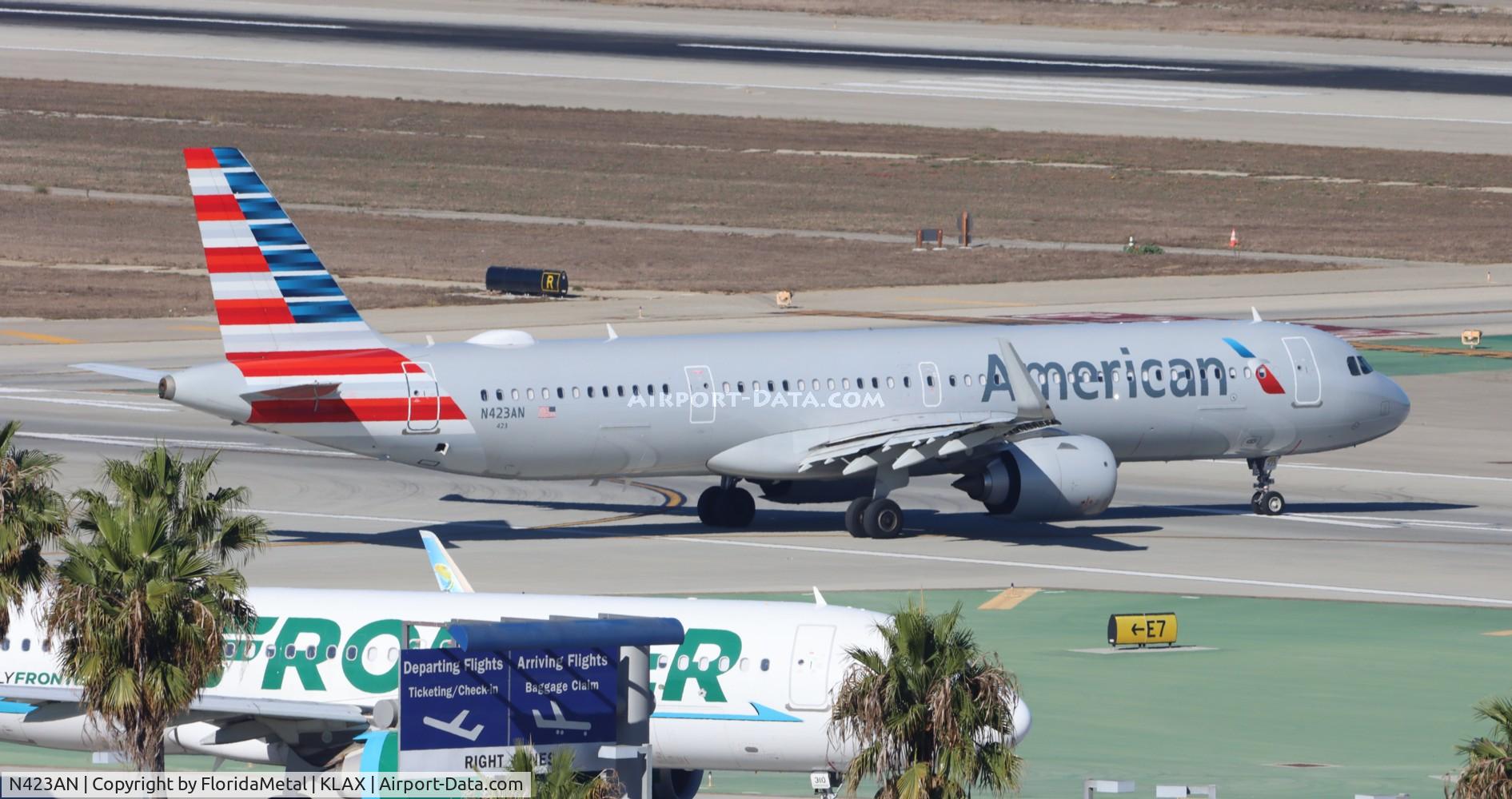 N423AN, 2021 Airbus A321-253NX C/N 10329, AAL A321N zx lax-hnl
