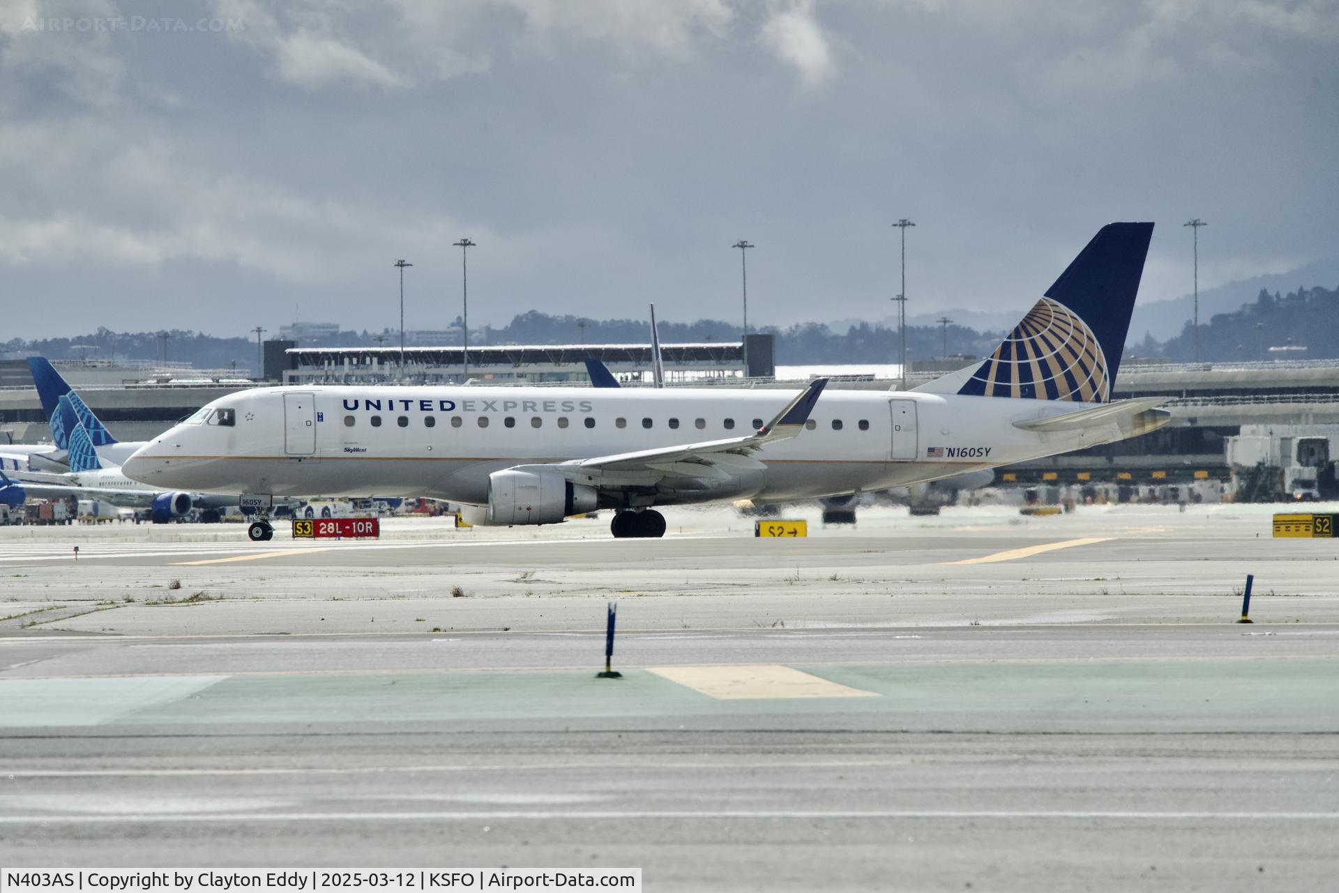 N403AS, 2012 Boeing 737-990/ER C/N 41730, SFO 2025
