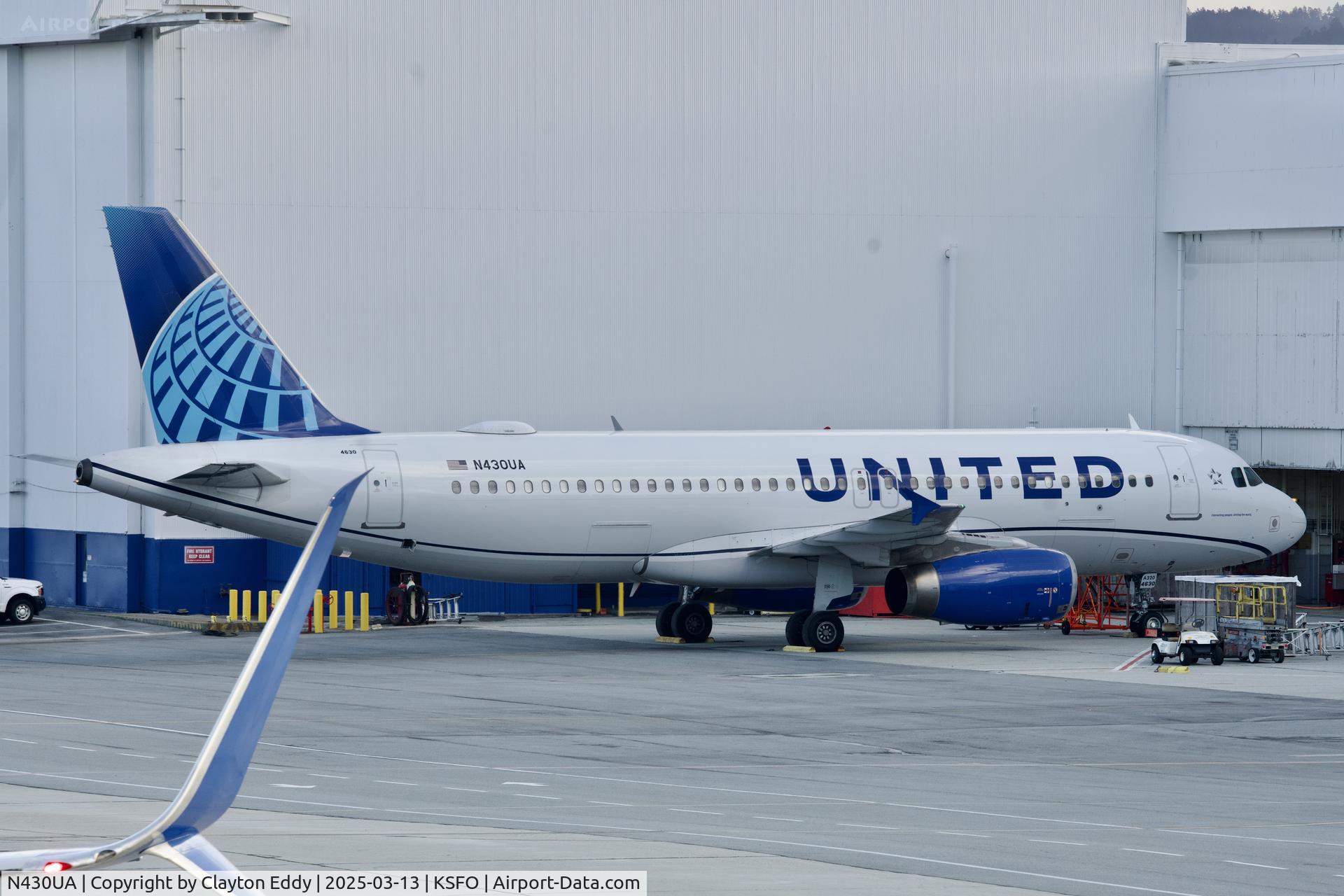 N430UA, 1996 Airbus A320-232 C/N 568, SFO 2025