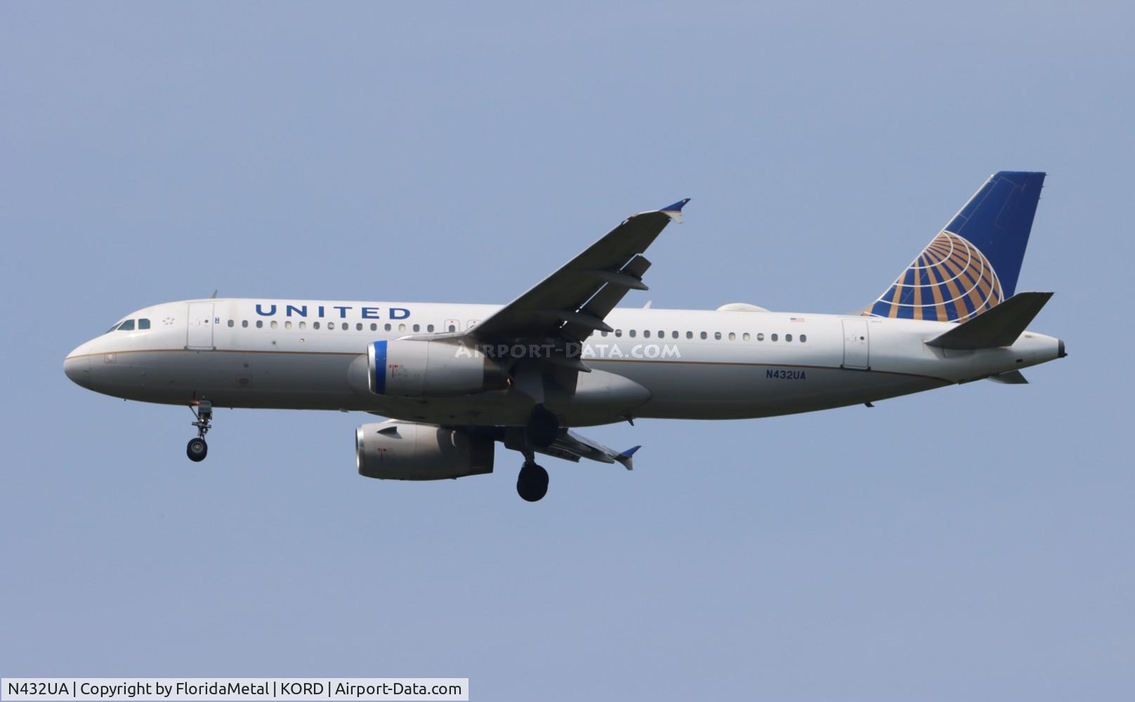 N432UA, 1996 Airbus A320-232 C/N 587, UAL A320 oc zx dca-ord