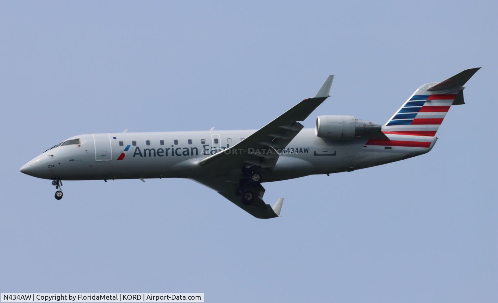 N434AW, 1999 Bombardier CRJ-200ER (CL-600-2B19) C/N 7322, AWI/AE CRJ2 zx mhk-ord