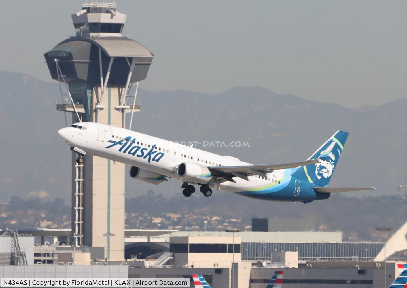 N434AS, 2016 Boeing 737-990/ER C/N 61620, ASA 739 zx lax-zlo,mmzo