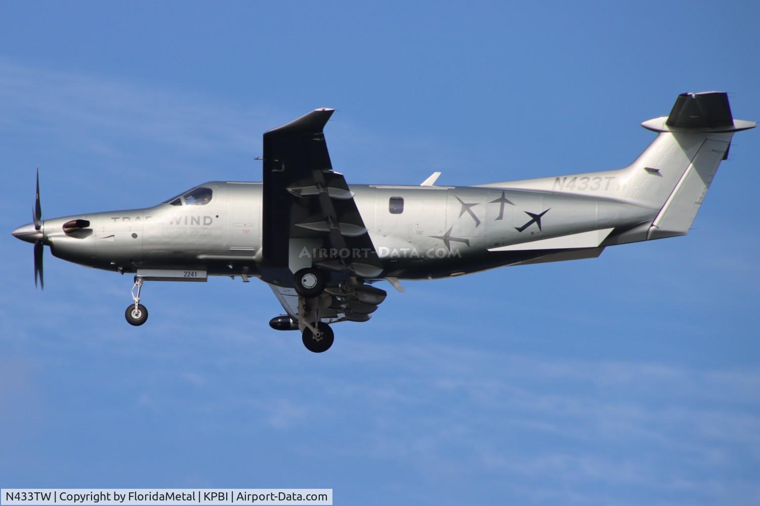 N433TW, 2023 Pilatus PC-12/47E C/N 2241, PC-12 zx mhh-pbi
