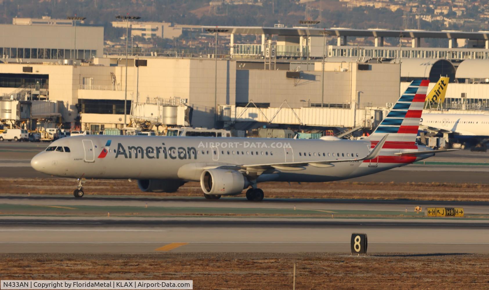 N433AN, 2021 Airbus A321-253NX C/N 10511, AAL A321N zx phl-lax
