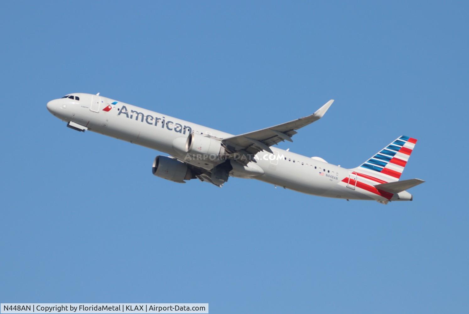 N448AN, Airbus A321-253NX C/N 10738, AAL A321N zx lax-phl