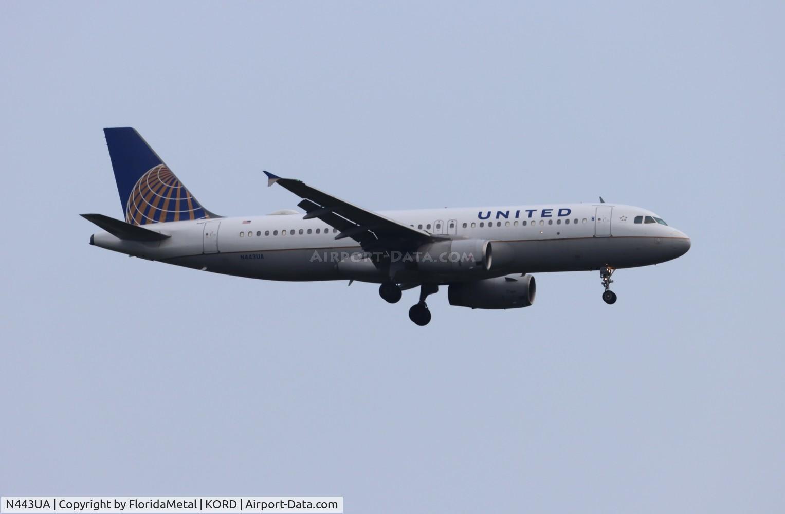 N443UA, 1998 Airbus A320-232 C/N 820, UAL A320 oc zx yyz-ord