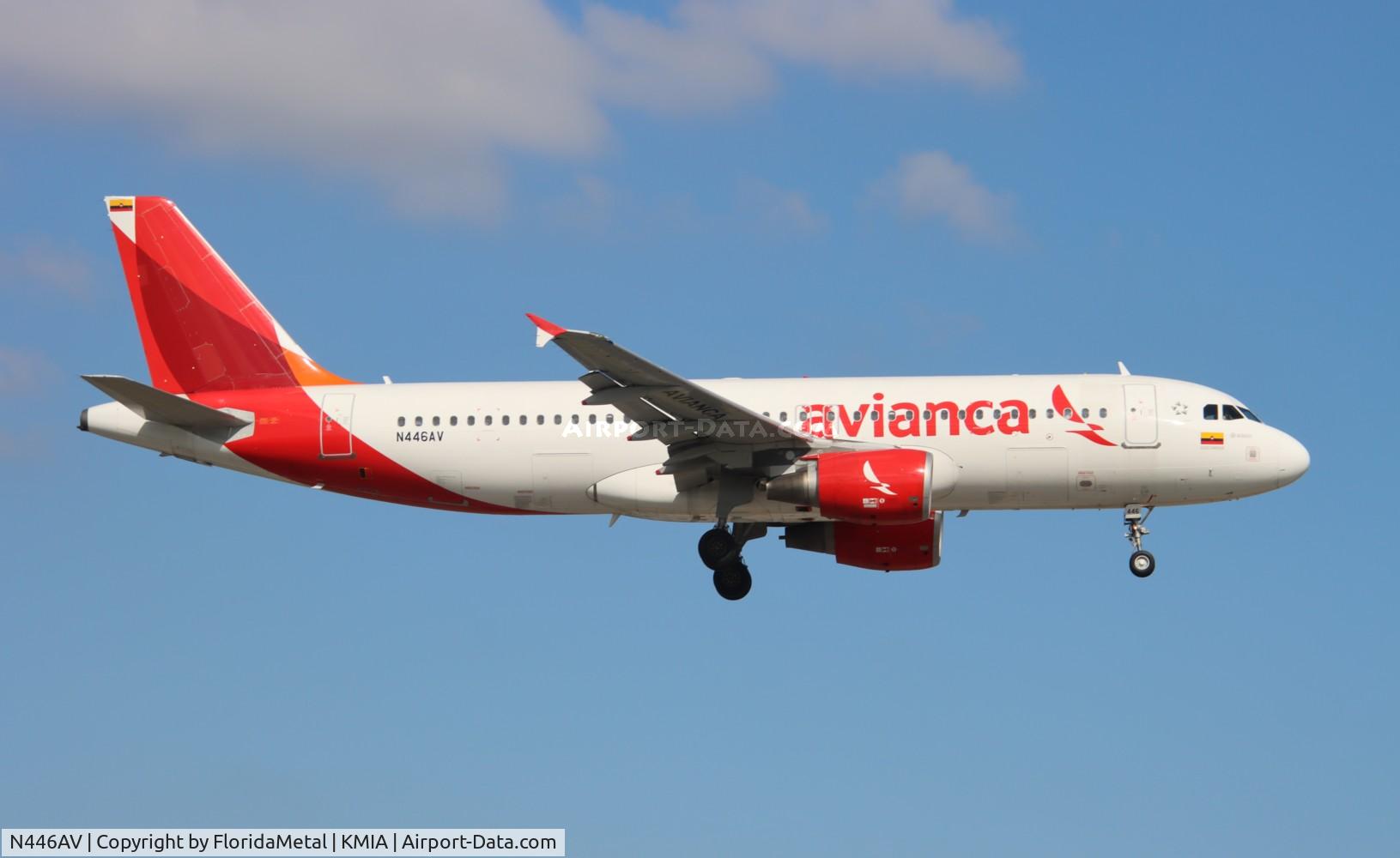 N446AV, 2009 Airbus A320-214 C/N 4046, AVA A320 zx sal, mslp-mia