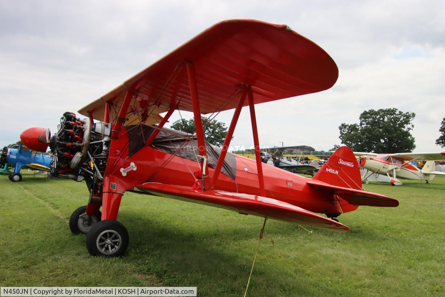 N450JN, 1942 Boeing A75N1(PT17) C/N 75-2992, Stearman zx