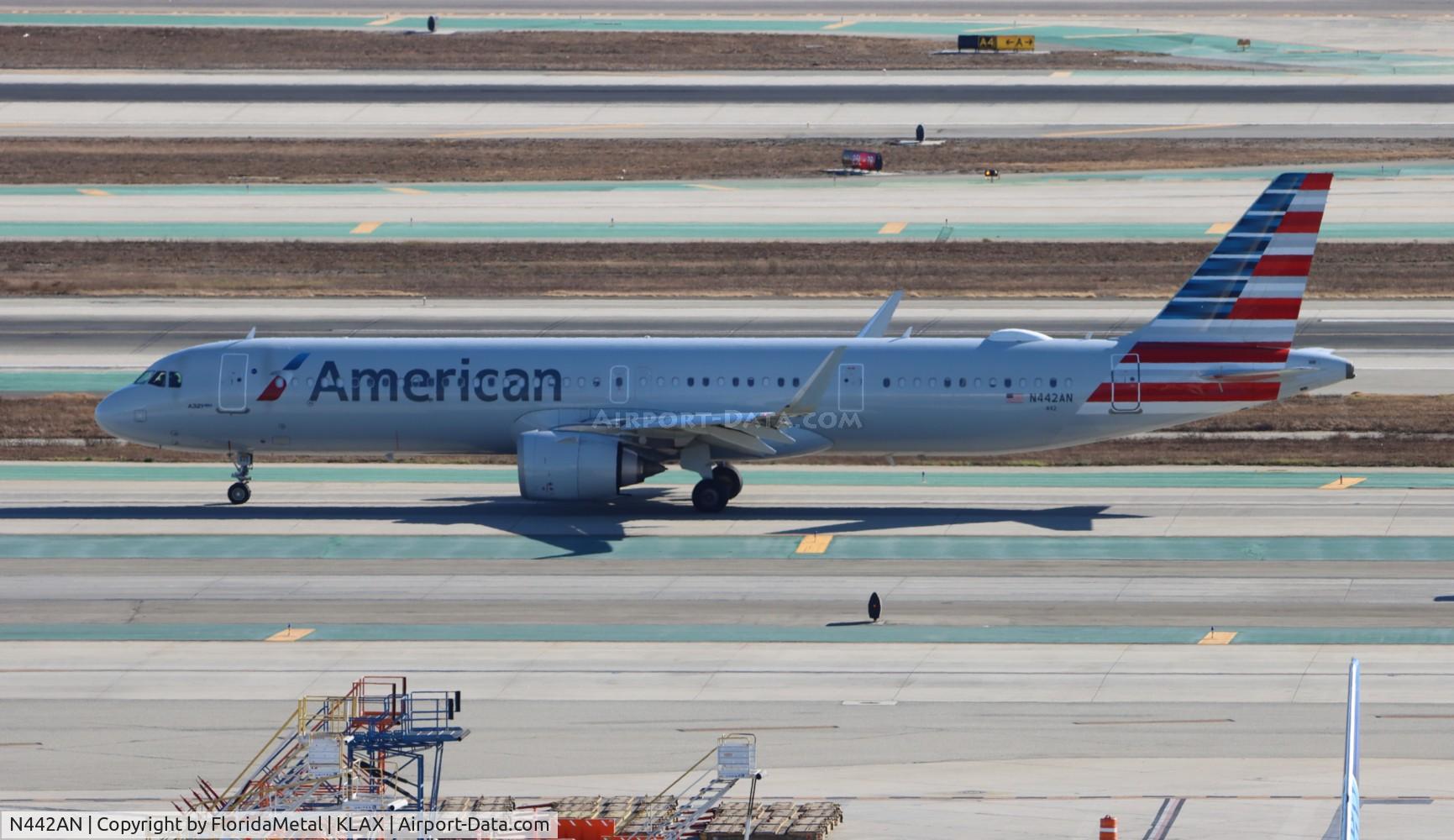 N442AN, 2021 Airbus A321-253NX C/N 10711, AAL A321N zx lax-clt