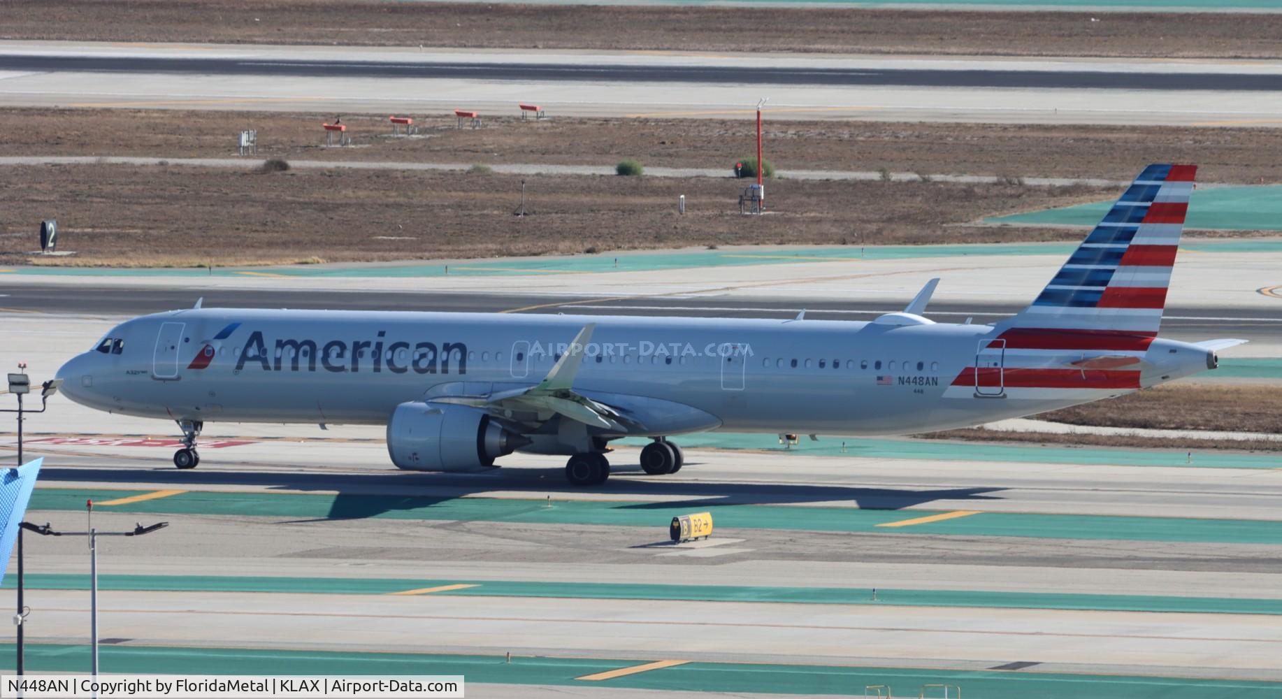 N448AN, Airbus A321-253NX C/N 10738, AAL A321N zx lax-mia