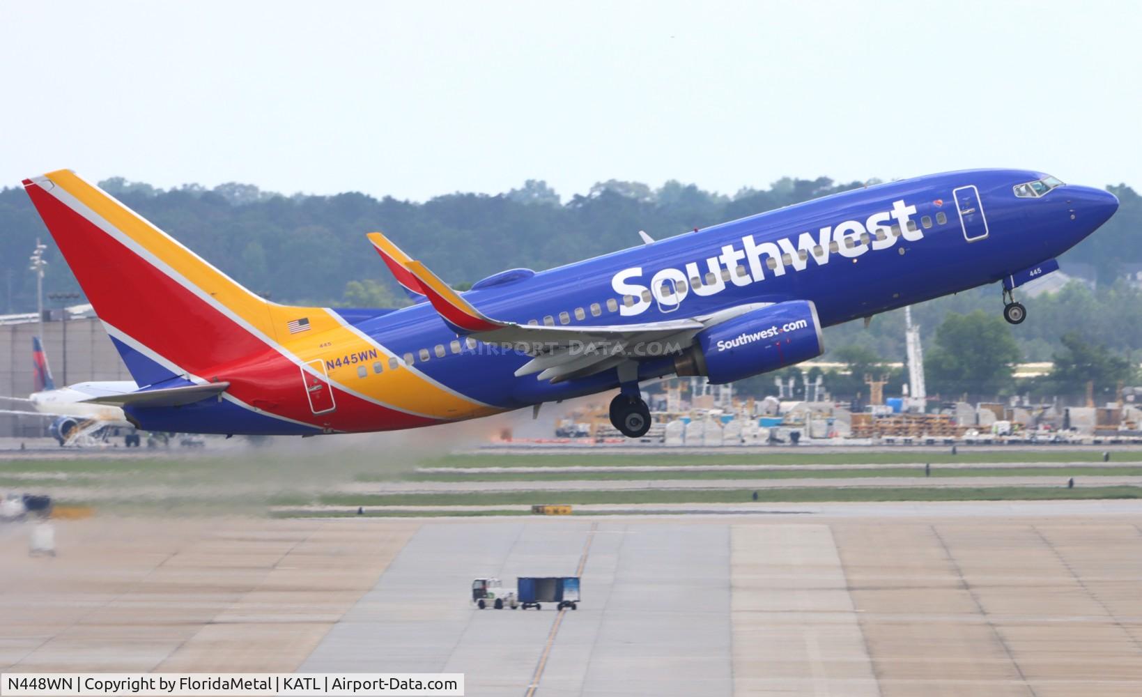 N448WN, 2003 Boeing 737-7H4 C/N 33721, SWA 737 zx atl-msy