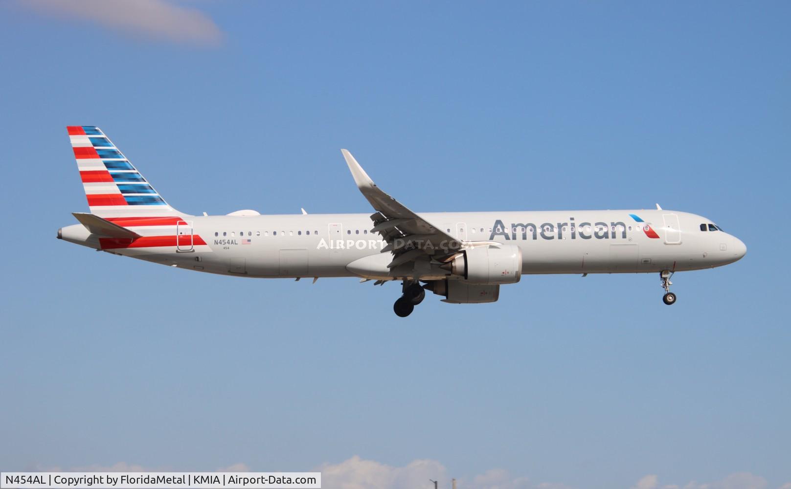 N454AL, 2022 Airbus A321-253NX C/N 10785, AAL A321N zx clt-mia