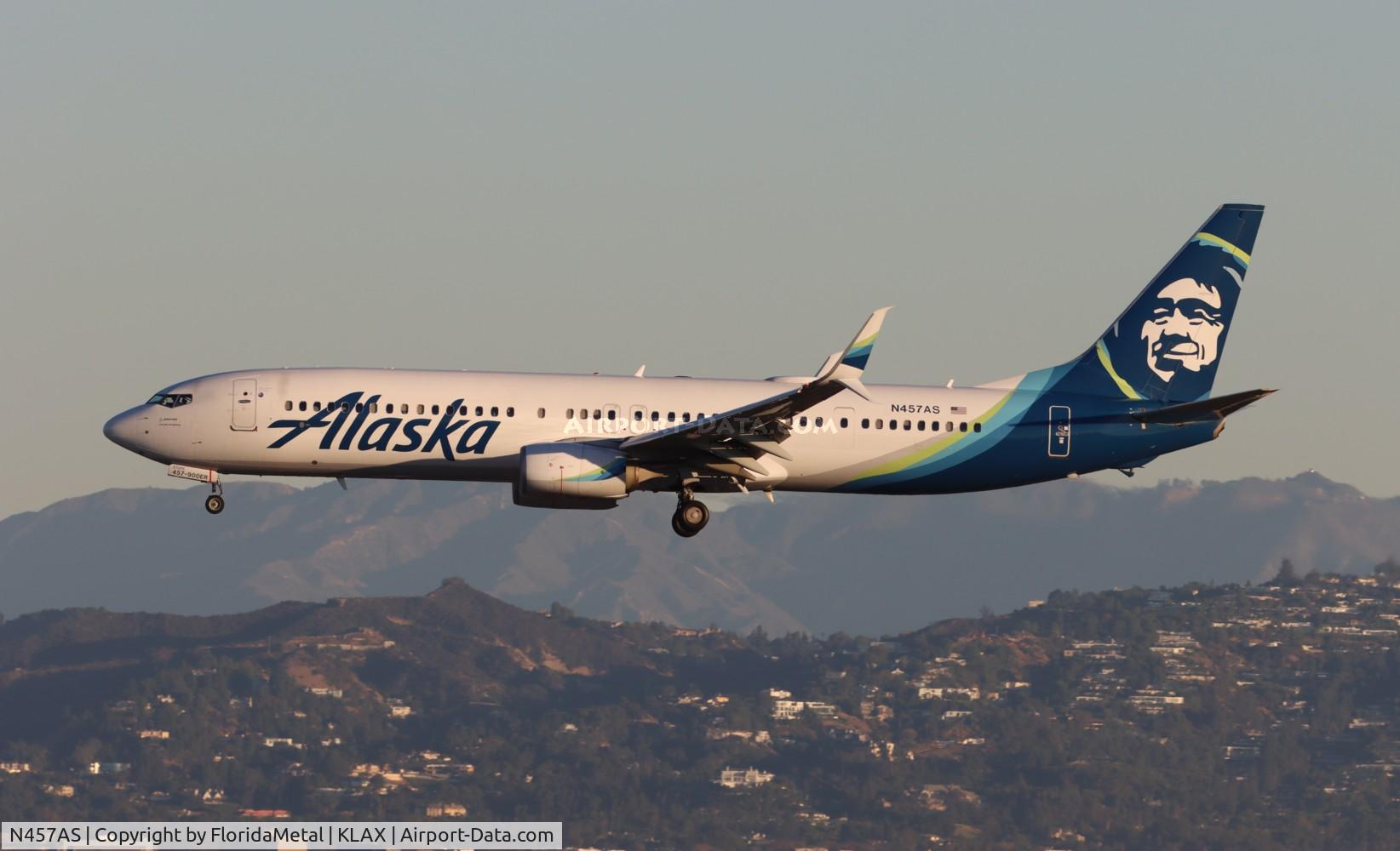 N457AS, 2014 Boeing 737-900/ER C/N 36355, ASA 739 zx anc-lax