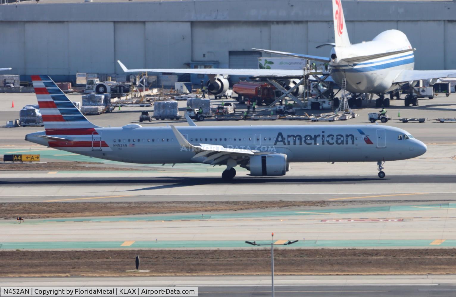 N452AN, 2022 Airbus A321-253NX C/N 10784, AAL A321N zx lax-mia