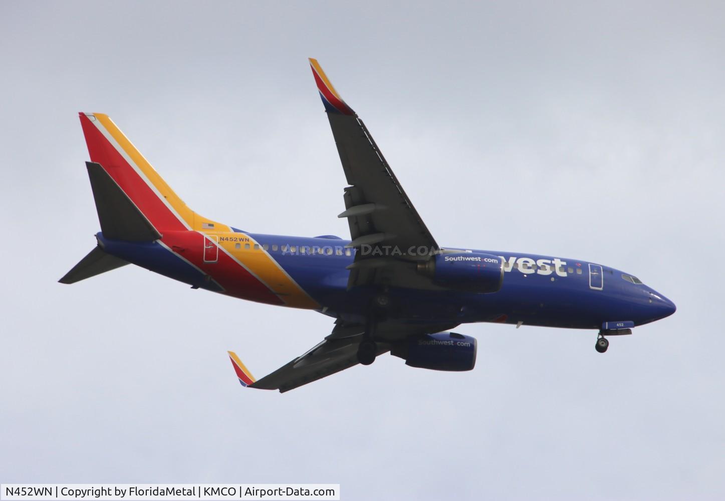 N452WN, 2004 Boeing 737-7H4 C/N 29846, SWA 737 zx mem-mco