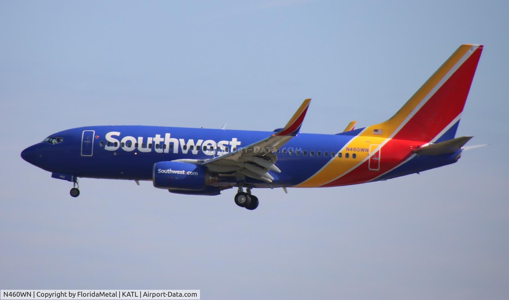 N460WN, 2004 Boeing 737-7H4 C/N 32464, SWA 737 zx mem-atl